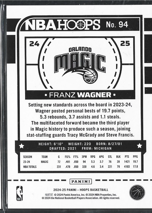 Franz Wagner Hoops Dragon Year /75