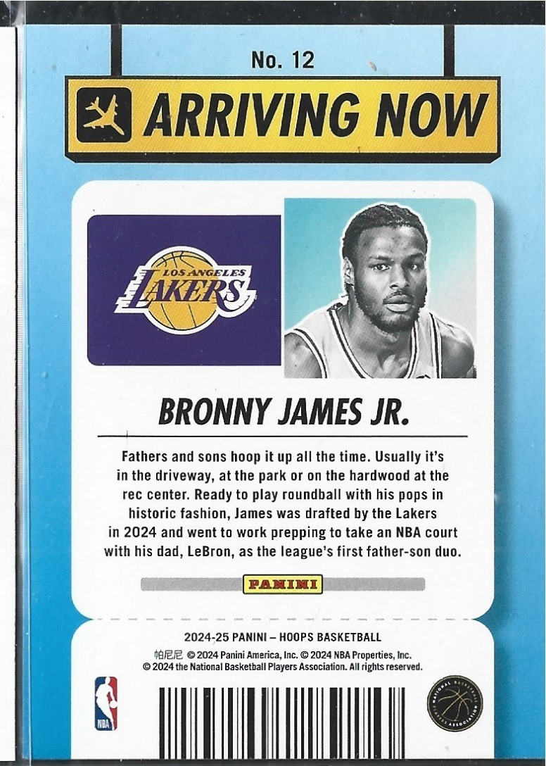 Bronny James Jr. Arriving Now Holo