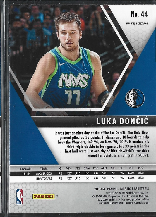 Luka Doncic Mosaic Green