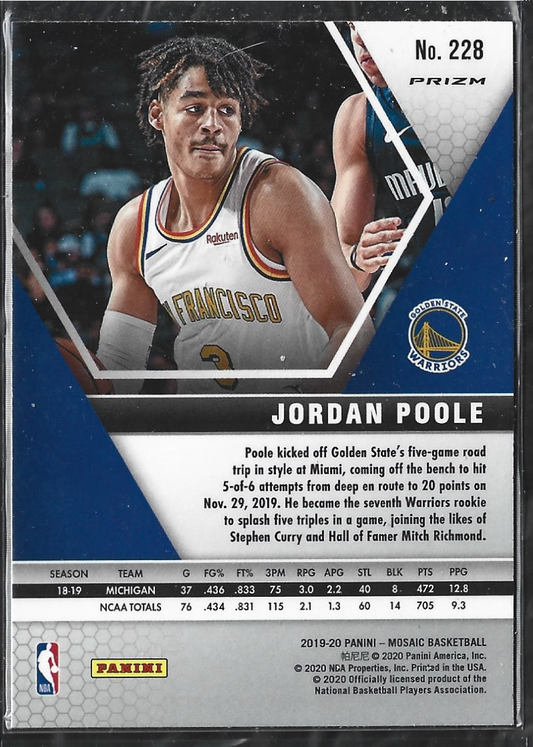 Jordan Poole Mosaic Blue Reactive