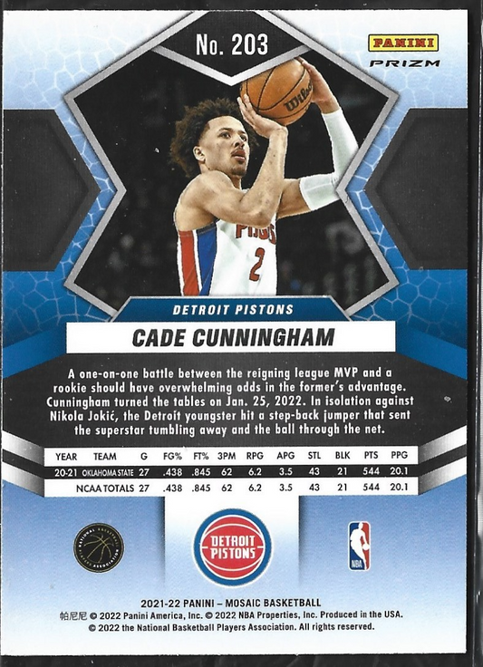 Cade Cunningham Mosaic Green