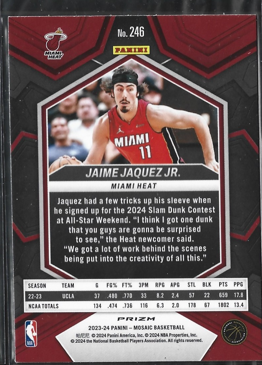 Jaime Jaquez Jr. Mosaic Silver