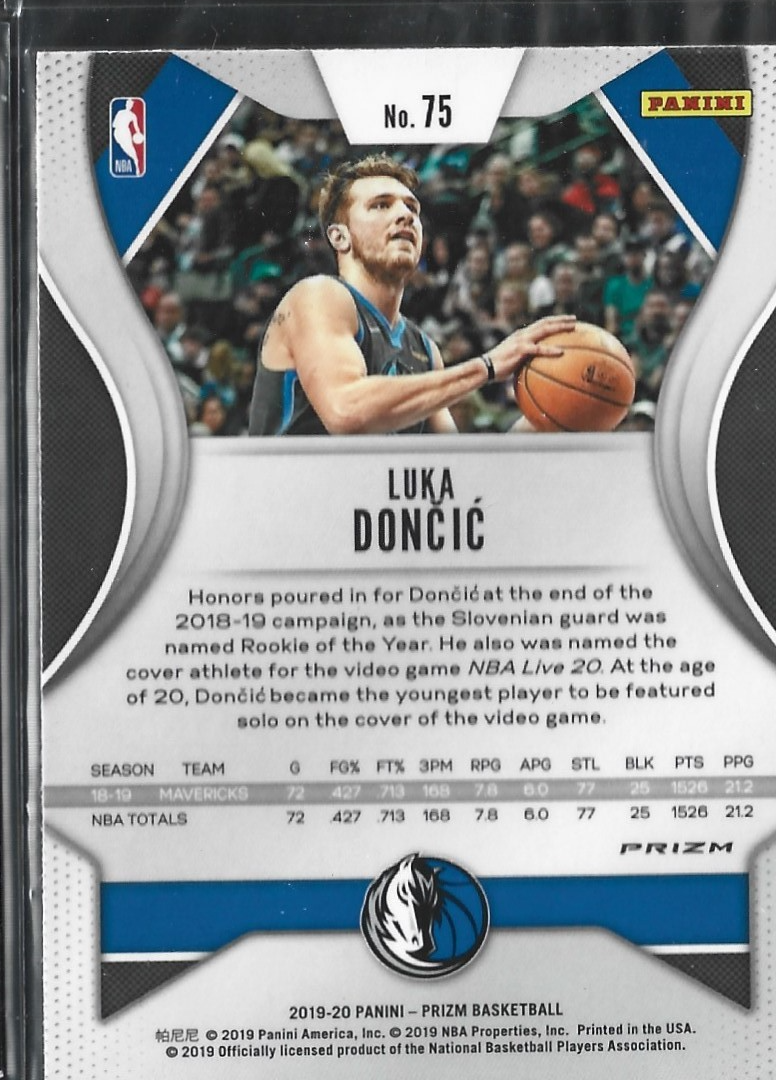 Luka Doncic Prizm Pink Cracked Ice
