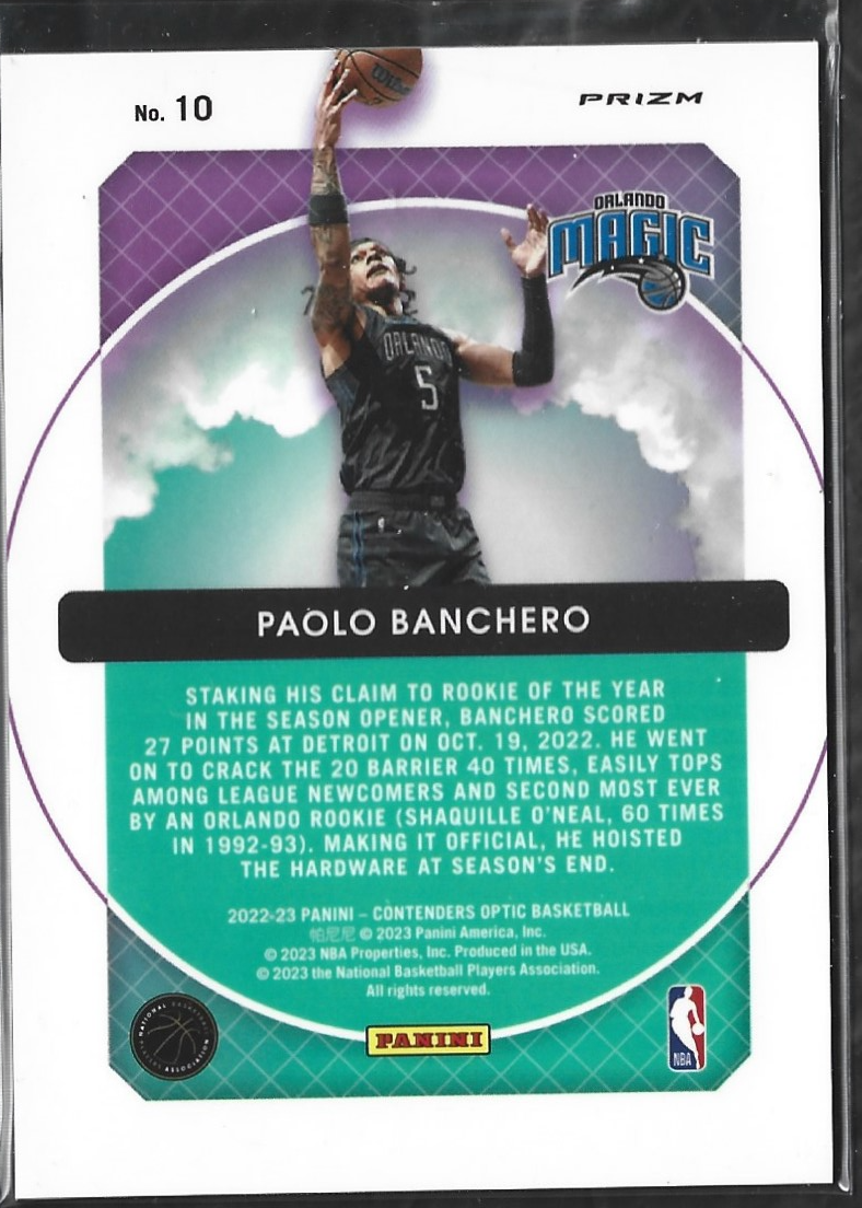 Paolo Banchero Hoops Dreams Red Cracked Ice