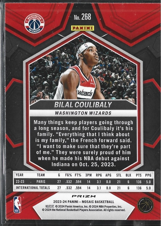Bilal Coulibaly NBA Debut Silver Mosaic