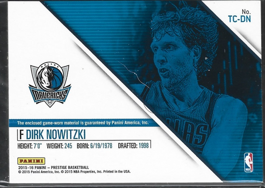 Dirk Nowitzki True Colors Game Used