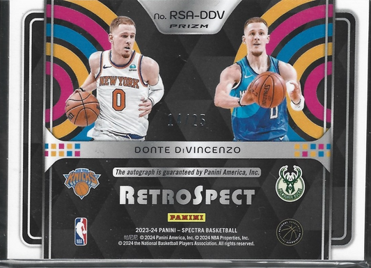 Donte DiVincenzo Retrospect Auto /25