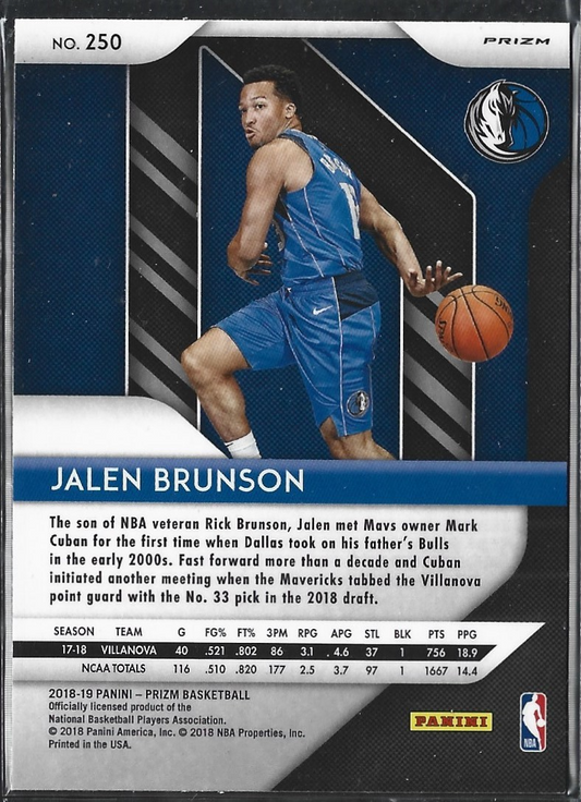 Jalen Brunson Prizm Purple Wave