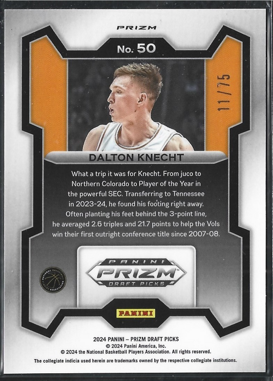 Dalton Knecht Prizm Purple /75