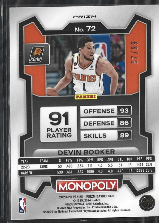 Devin Booker Monopoly Red /99