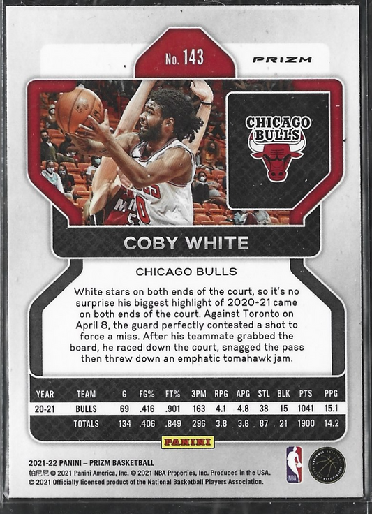 Coby White Prizm 75th Anniversary