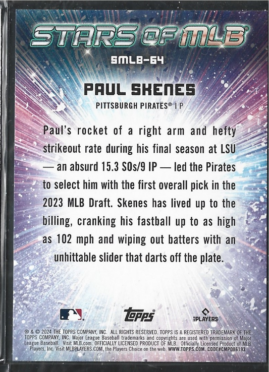 Paul Skenes Stars of MLB