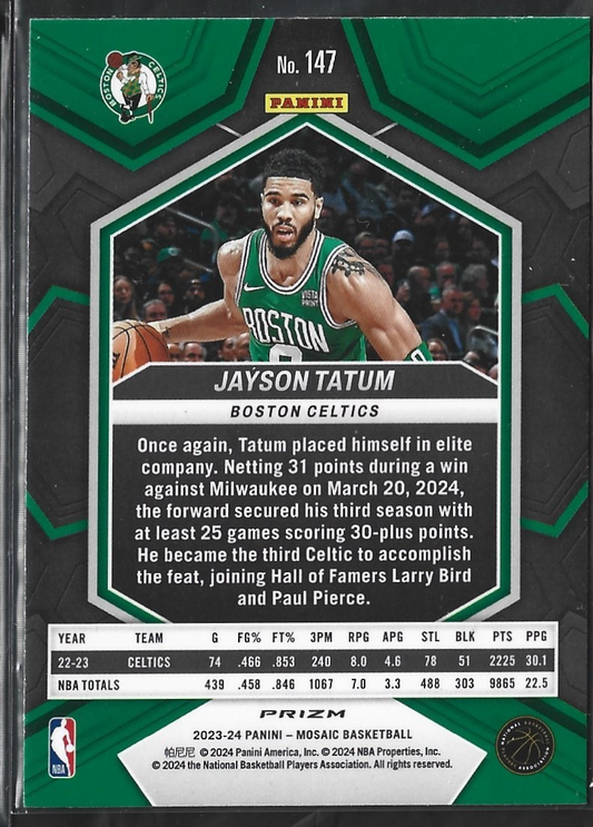 Jayson Tatum Silver Mosaic