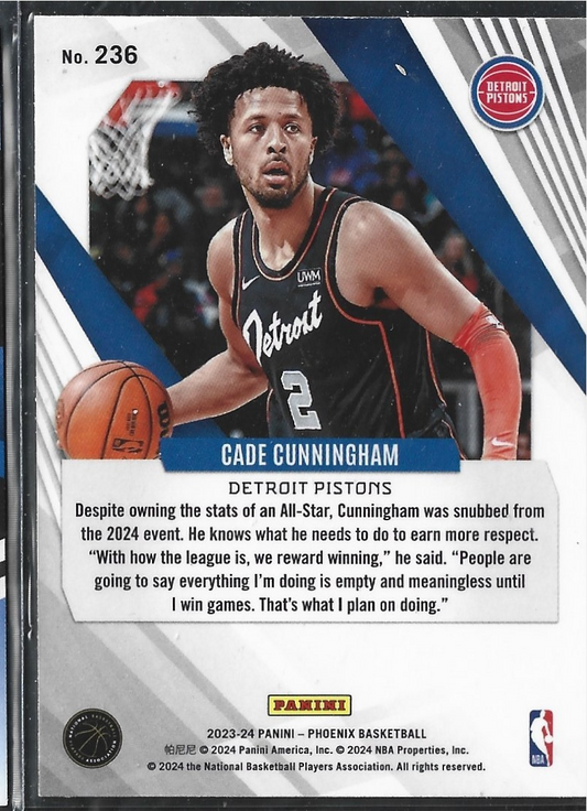 Cade Cunningham Phoenix Teal Laser