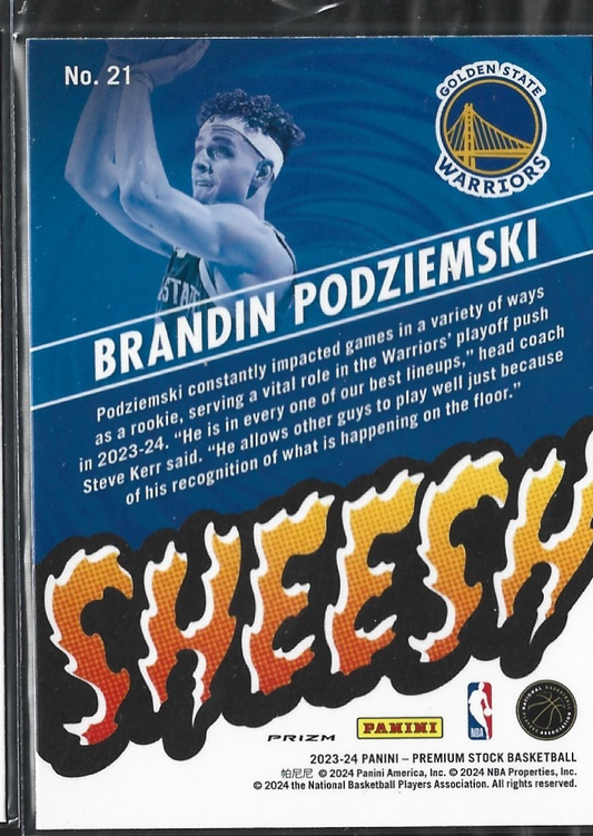 Brandin Podziemski Sheesh Silver