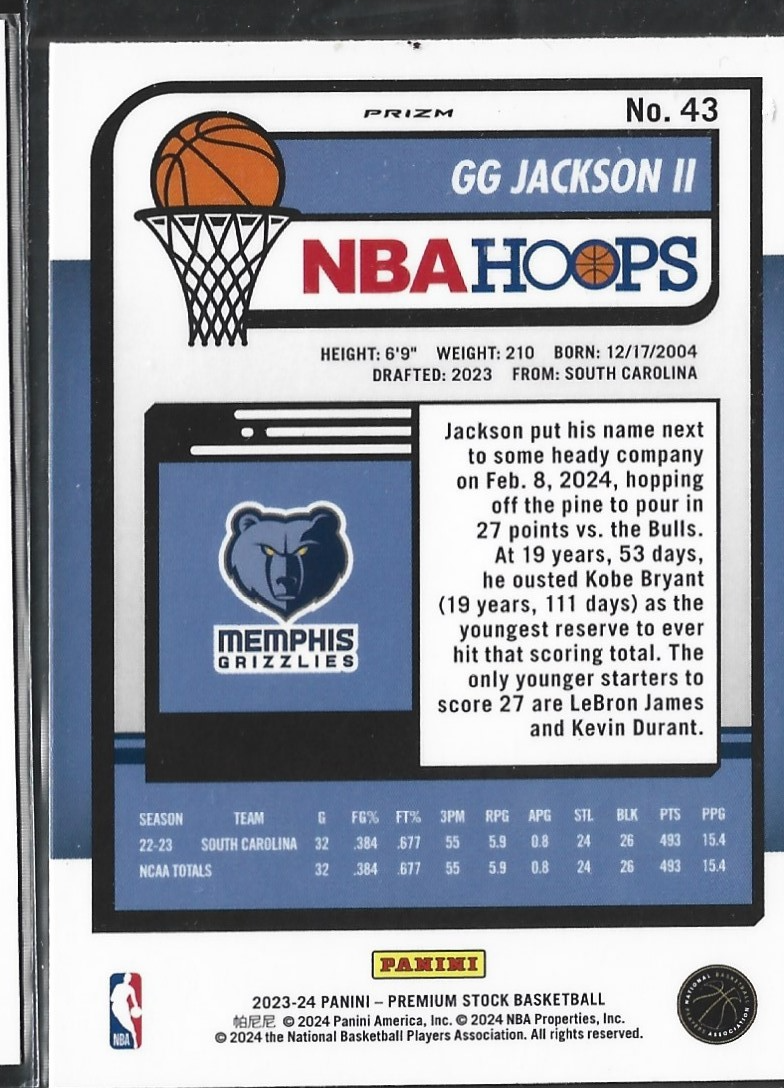 GG Jackson II Hoops Premium Silver