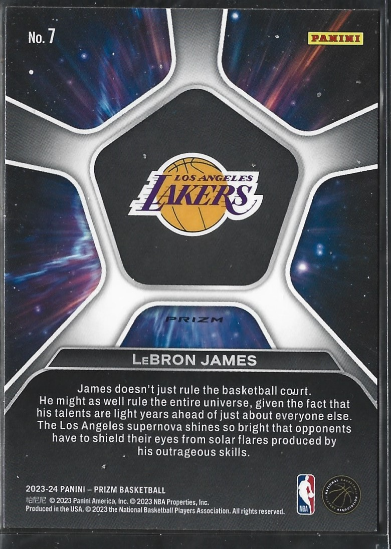 Lebron James Deep Space Silver Prizm