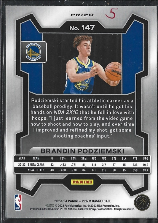 Brandin Podziemski Prizm Hyper