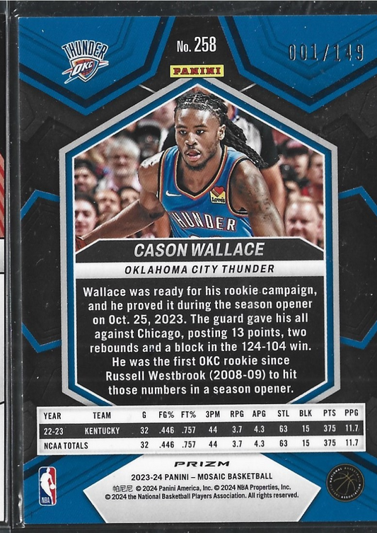 Cason Wallace NBA Debut Pink /149