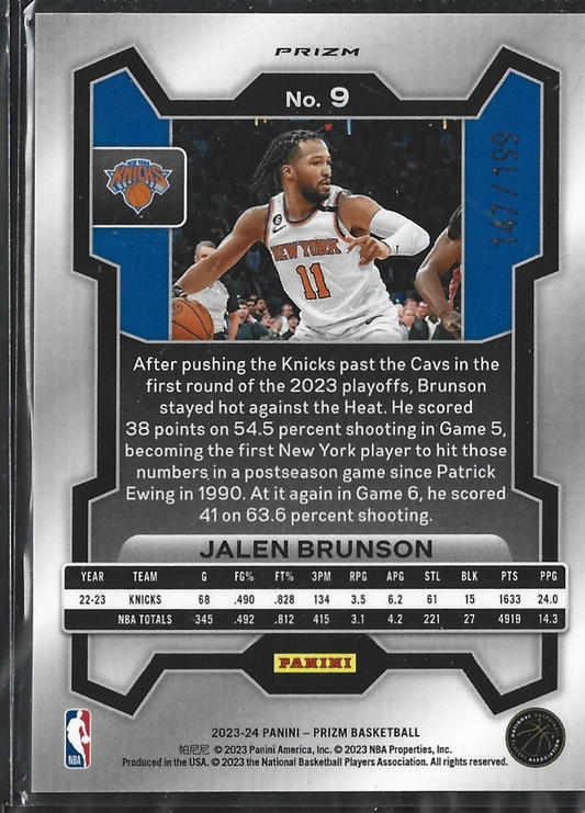 Jalen Brunson Prizm Blue /199