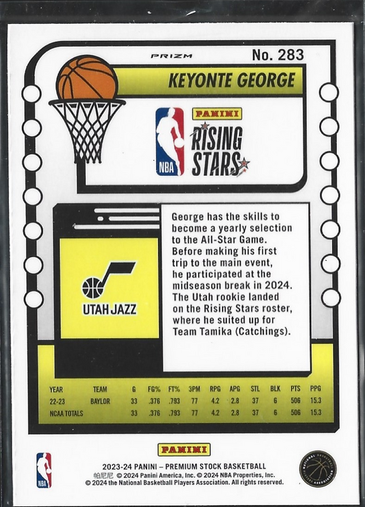 Keyonte George Hoops Premium Rising Stars Seismic