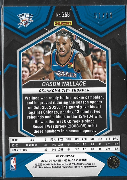 Cason Wallace NBA Debut Purple /99