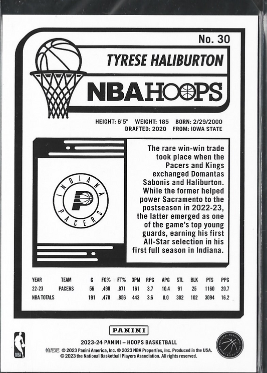 Tyrese Haliburton Hoops Red Hyper /99