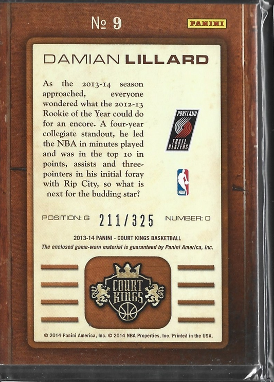 Damian Lillard Gallery of Stars Game-used /325