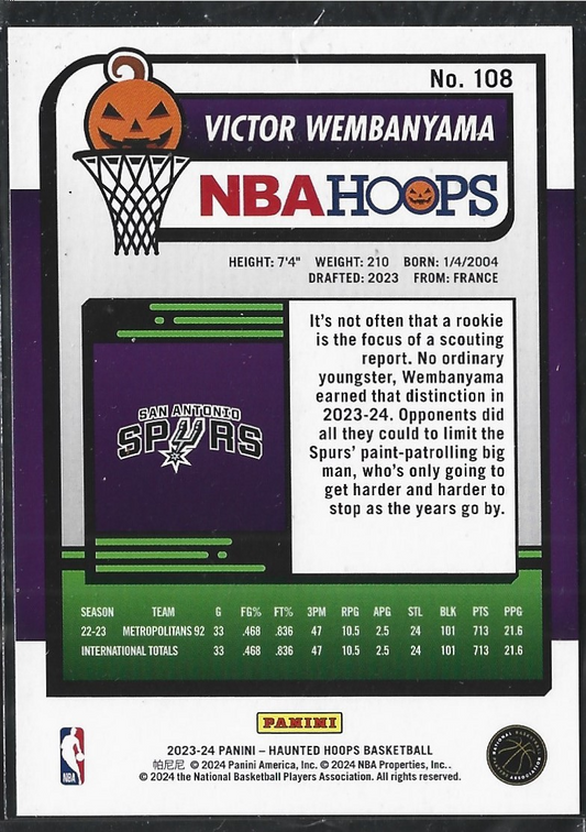 Victor Wembanyama Haunted Hoops Orange