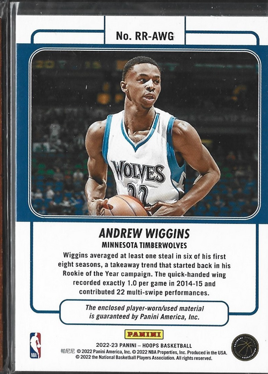 Andew Wiggins Rookie Remembrance Player-worn