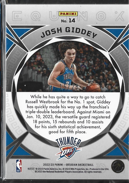 Josh Giddey Equinox /25
