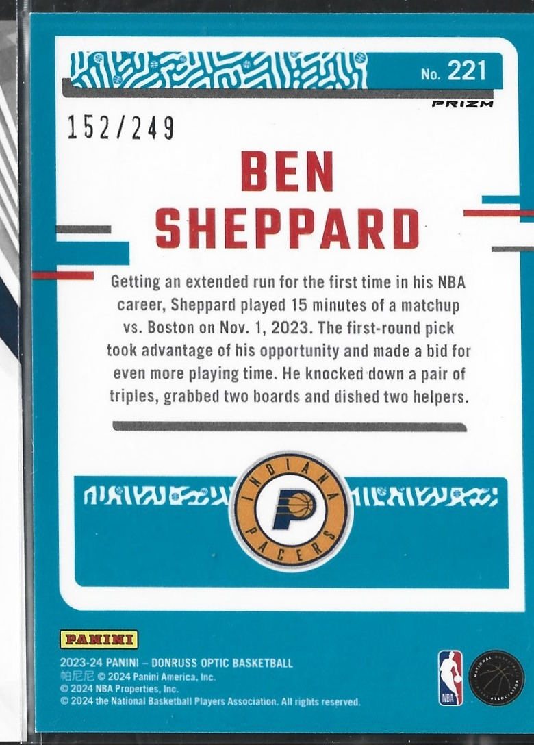 Ben Sheppard Optic Blue /249