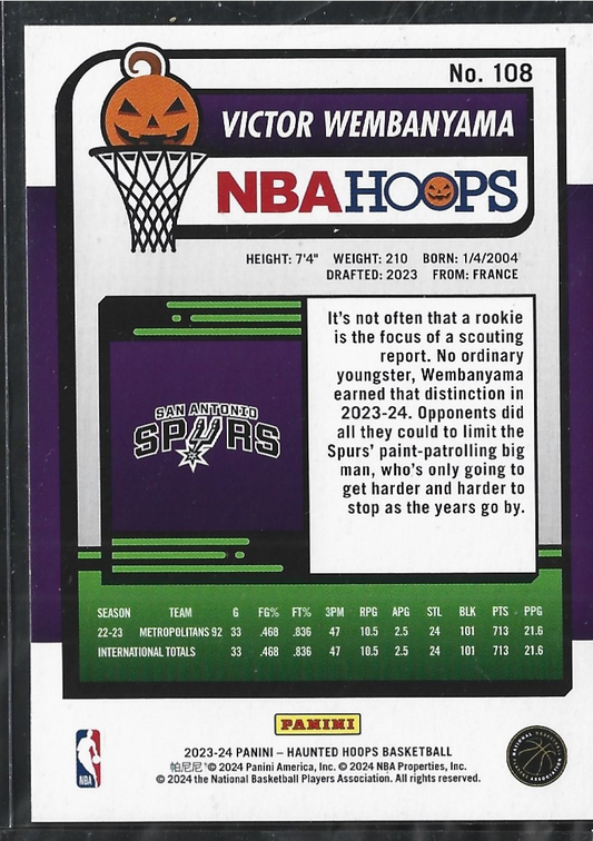 Victor Wembanyama Haunted Hoops