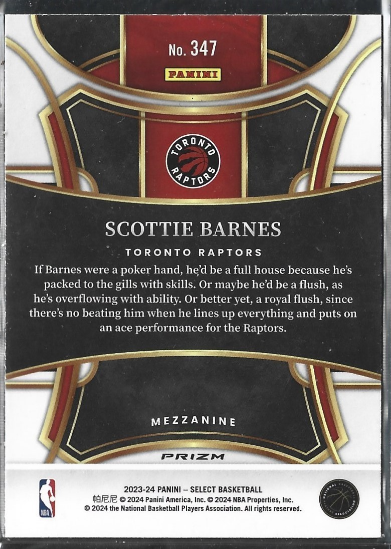 Scottie Barnes Mezzanine Silver