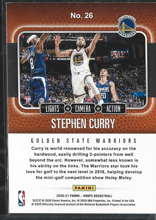 Stephen Curry Lights Camera Action Holo