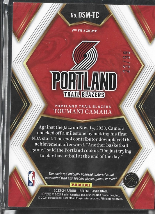 Toumani Camara Draft Selections Jersey /99