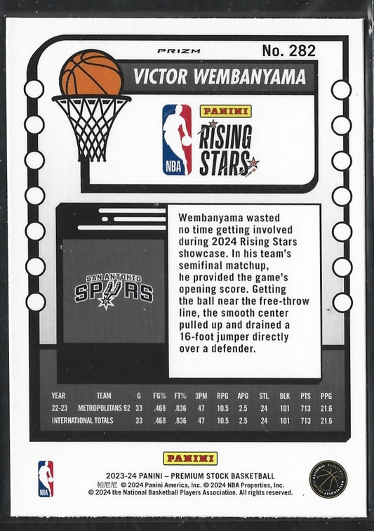 Victor Wembanyama Hoops Premium Rising Stars Silver