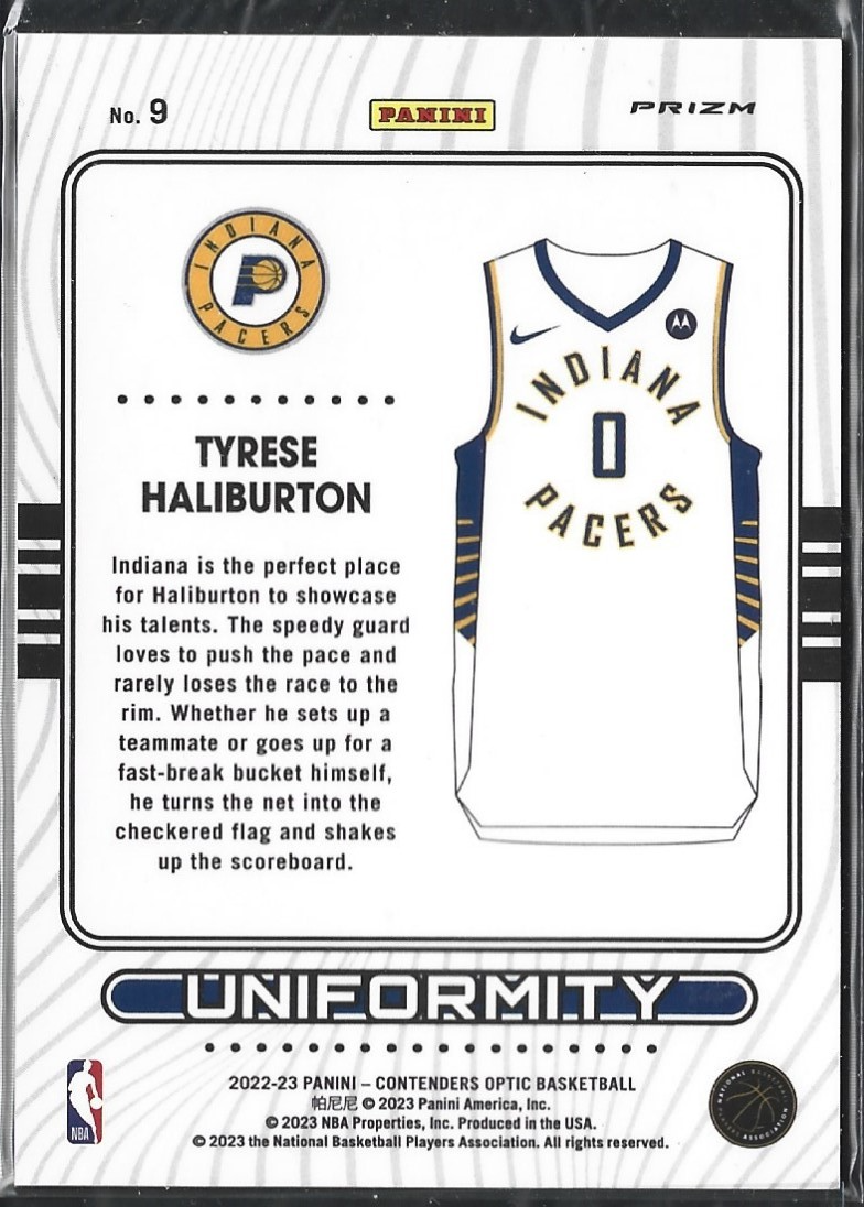 Tyrese Haliburton Uniformity