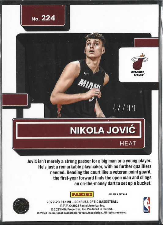 Nikola Jovic Optic Red & Gold /99