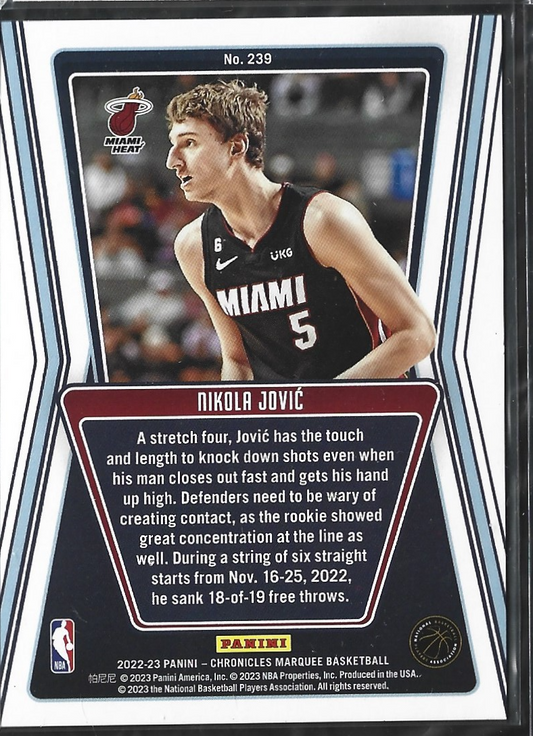 Nikola Jovic Marquee Purple /49