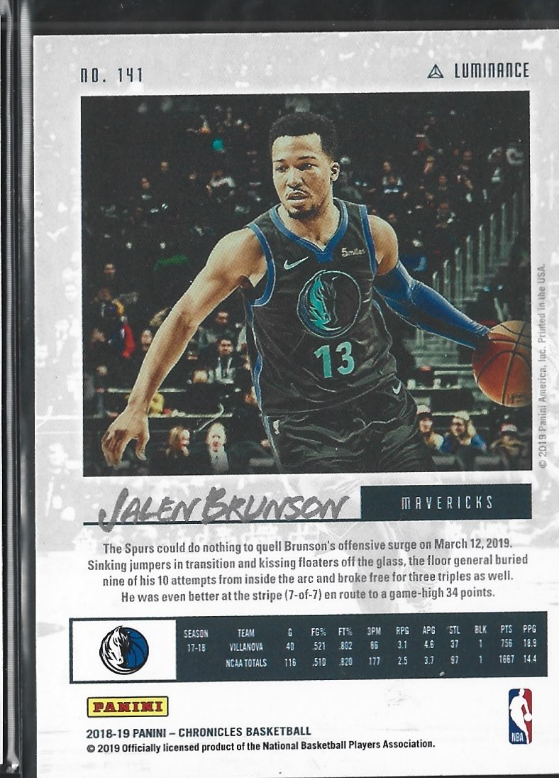 Jalen Brunson Luminance RC