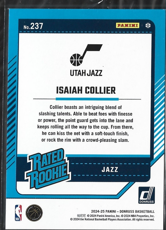 Isaiah Collier Donruss Blue Fireworks /85