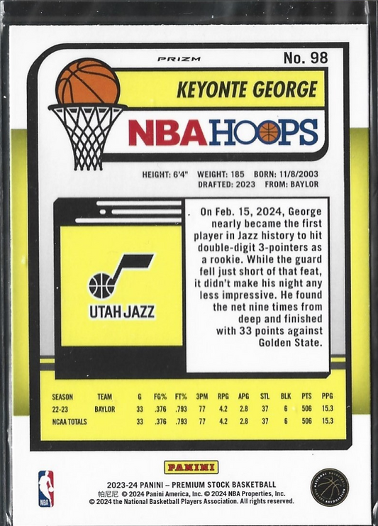 Keyonte George Hoops Premium Silver