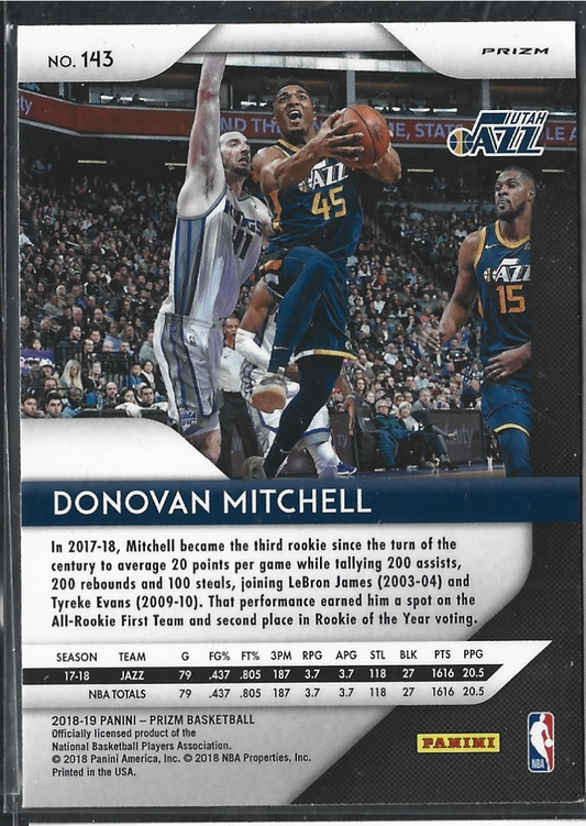 Donovan Mitchell Prizm Purple Wave