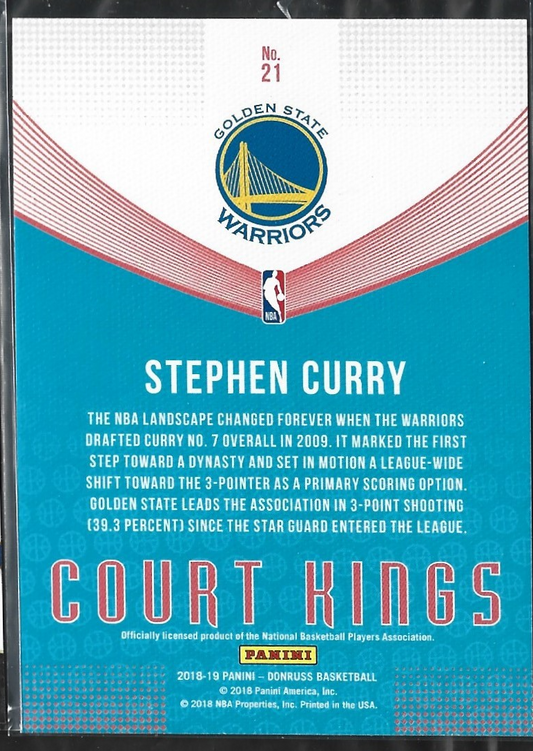 Stephen Curry Donruss Court Kings Press Proof