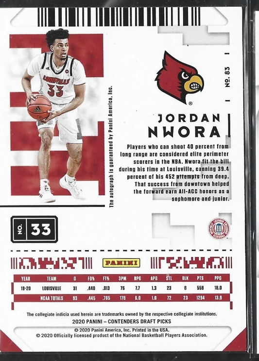 Jordan Nwora Game Ticket Auto