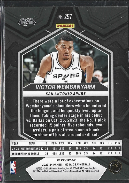 Victor Wembanyama NBA Debut Silver