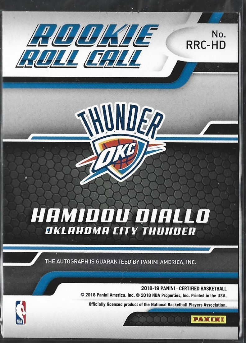 Hamidou Diallo Rookie Roll Call RC Auto