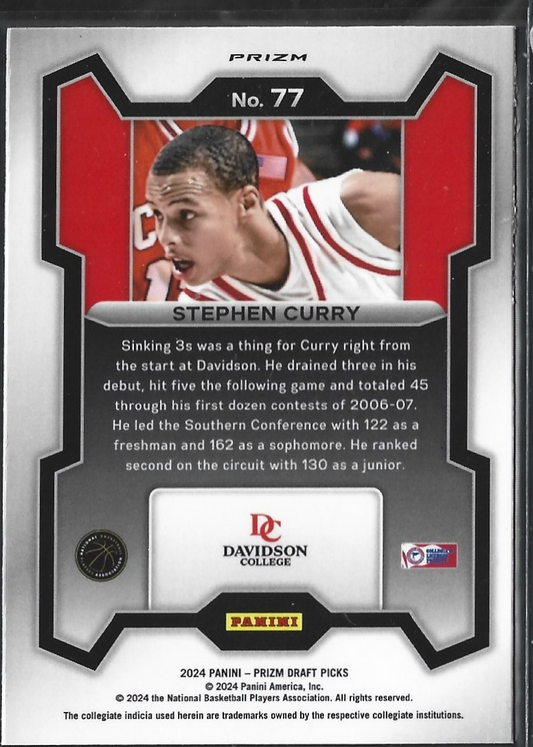 Stephen Curry Prizm Wilcats Silver