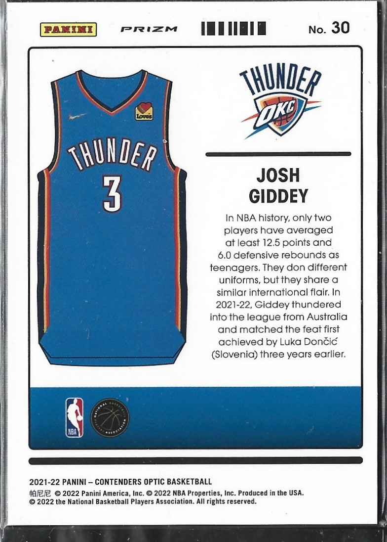 Josh Giddey Uniformity RC